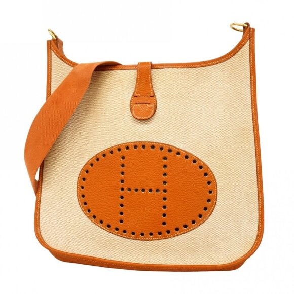 Hermes Handbags - HERMES Gold Shoulder Bag